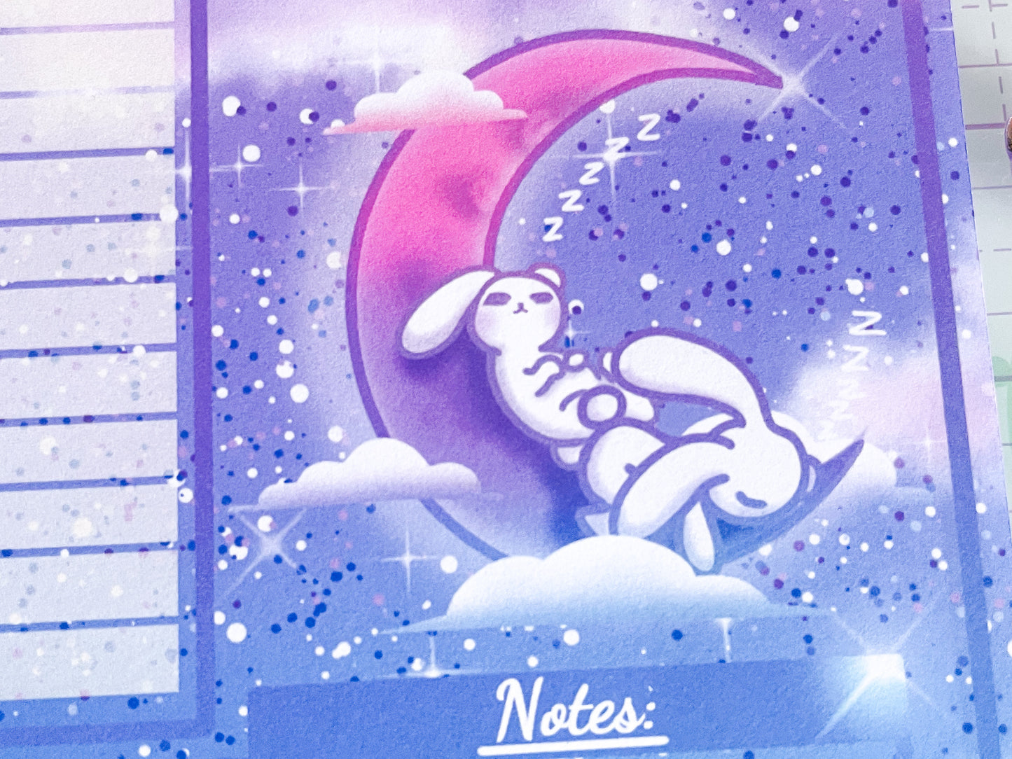 Cozy crescent moon Daily to do list