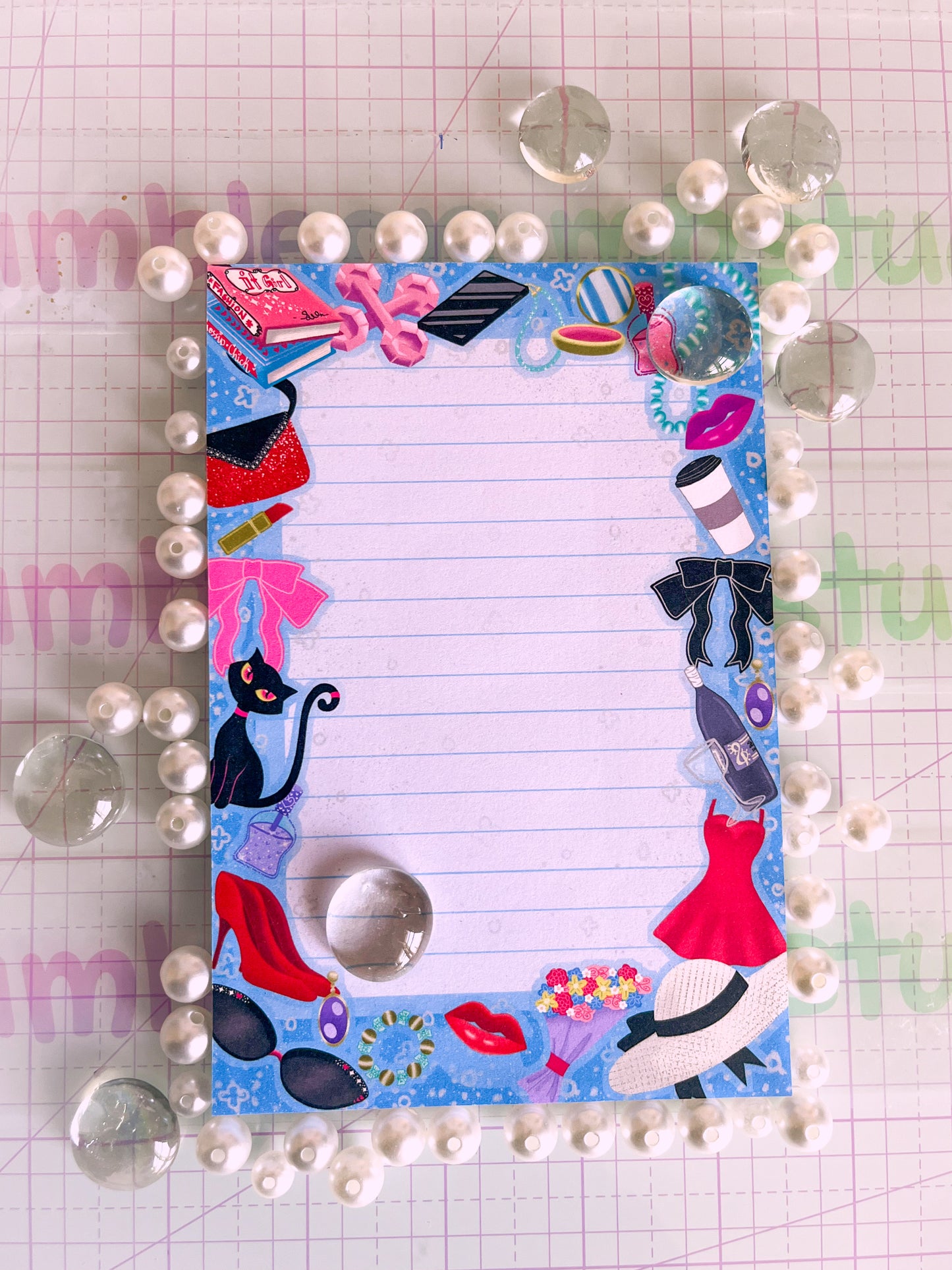 4x6 Material Girl Notepad Fun & Vibrant!