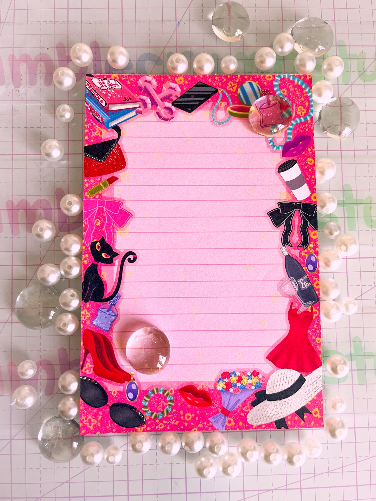 4x6 Material Girl Notepad Fun & Vibrant!