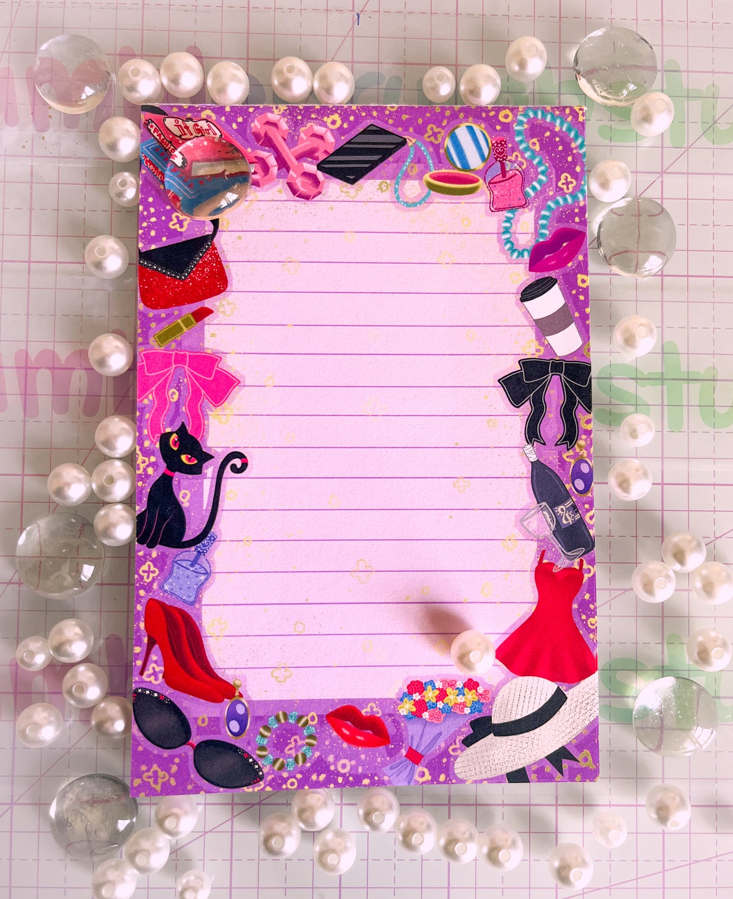 4x6 Material Girl Notepad Fun & Vibrant!