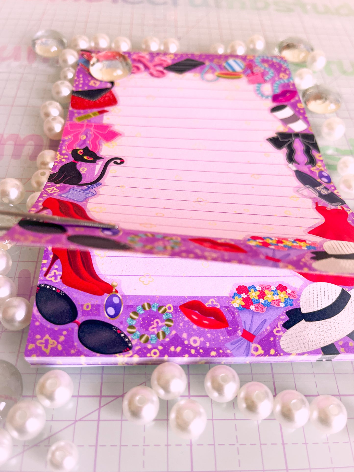 4x6 Material Girl Notepad Fun & Vibrant!