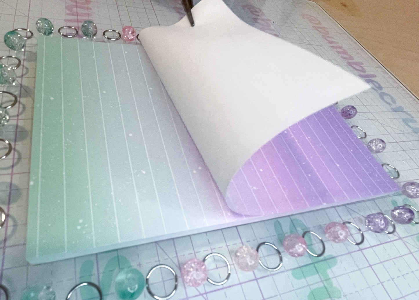 Rainbow 4x6 Notepads, Dreamy Office Supplies for Work, Sky Space Memo Pad Stationery Gift, Cute Notes Organizer,